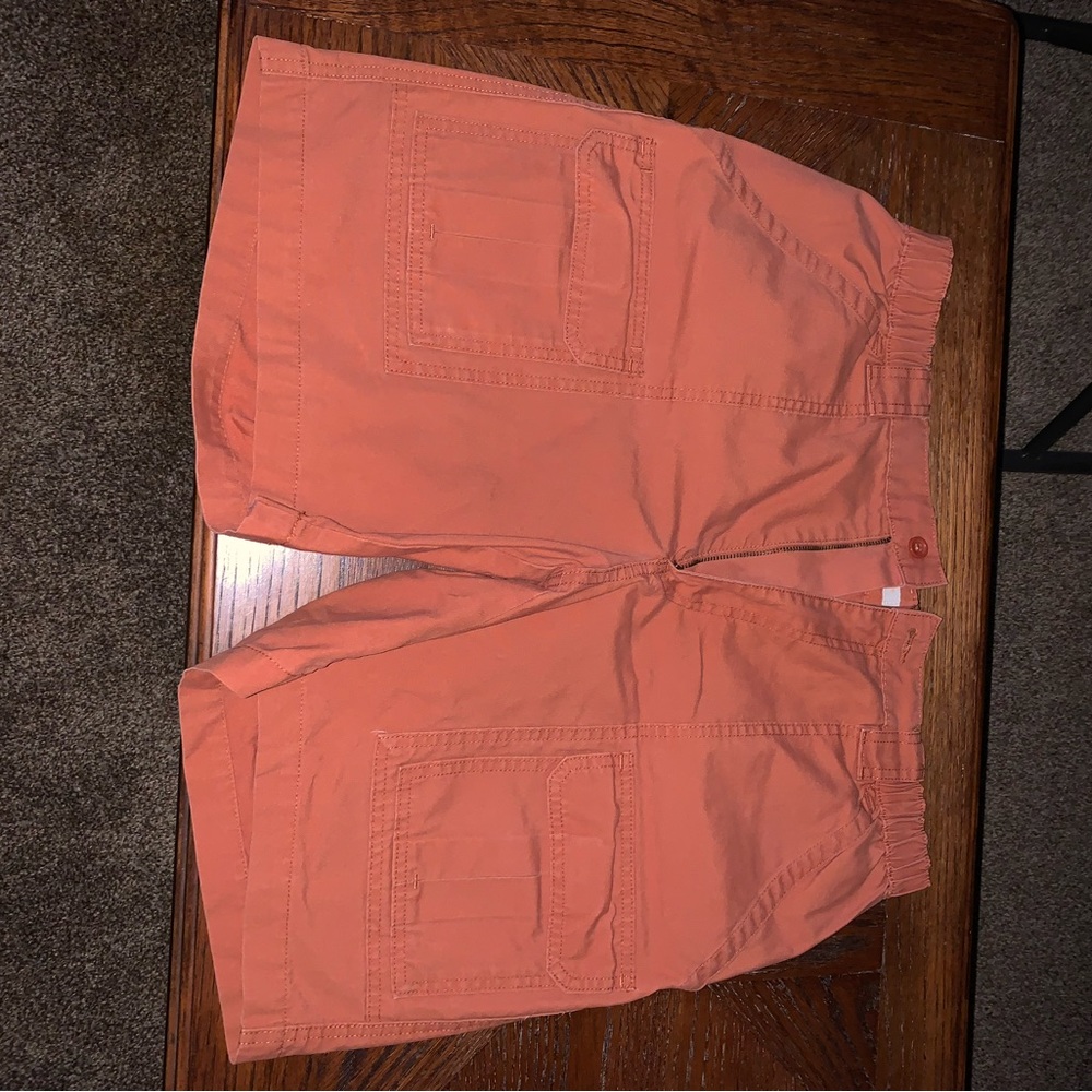 Men's Orange Casual Shorts